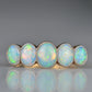 Vivid Edwardian Opal Five Stone Ring