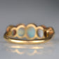 Vivid Edwardian Opal Five Stone Ring