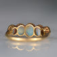 Vivid Edwardian Opal Five Stone Ring