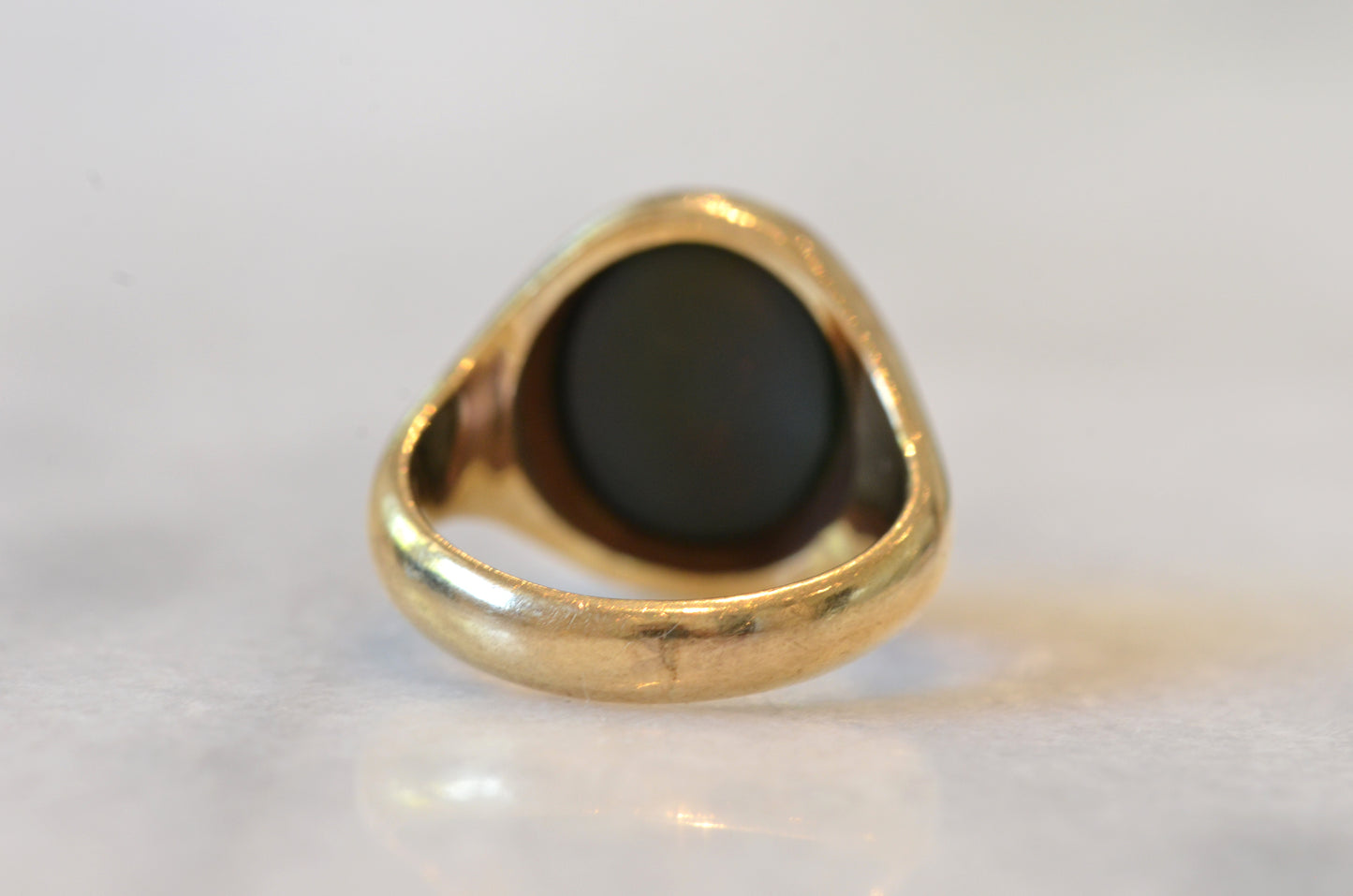Heavy Vintage Bloodstone Ring