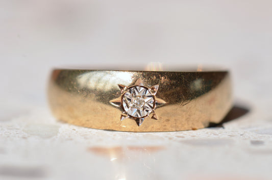 Antique-Inspired Illusion Starburst Ring