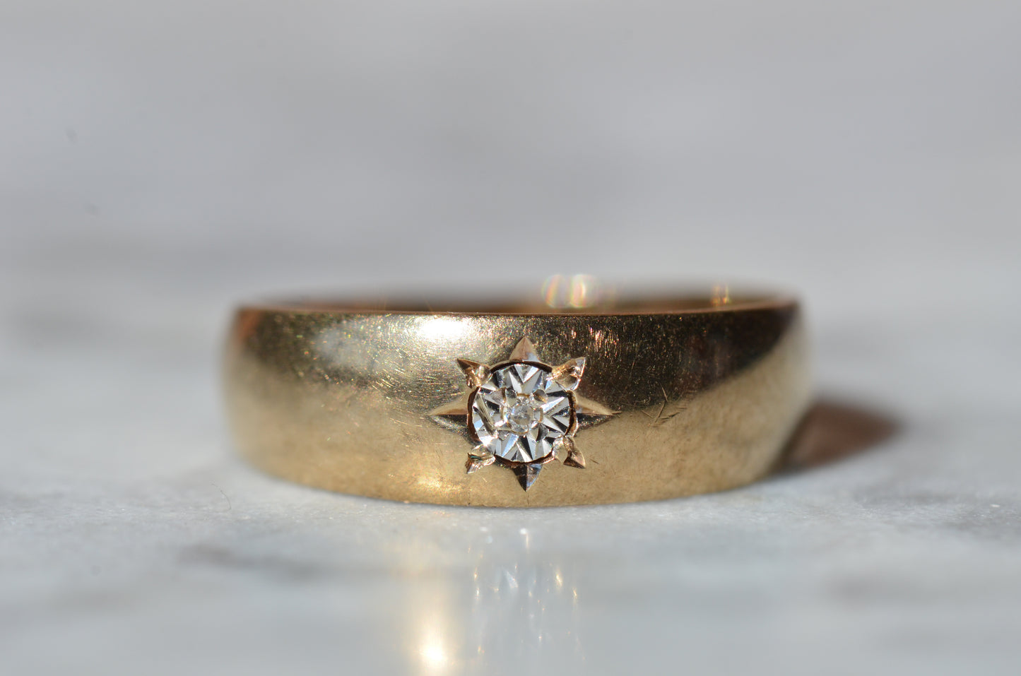 Antique-Inspired Illusion Starburst Ring