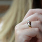Smooth Antique Opal and Garnet Ring
