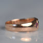 Smooth Antique Opal and Garnet Ring