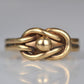 Warm Vintage Lovers' Knot Ring