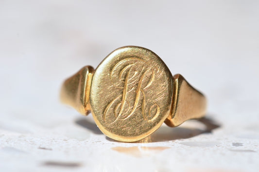 Luminous Antique Signet Ring JR
