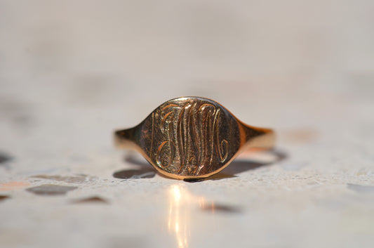 Slim Vintage Signet Ring JWM