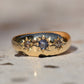 Moody Antique Sapphire Diamond Starburst Ring