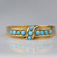 Elegant Victorian Turquoise Band Ring