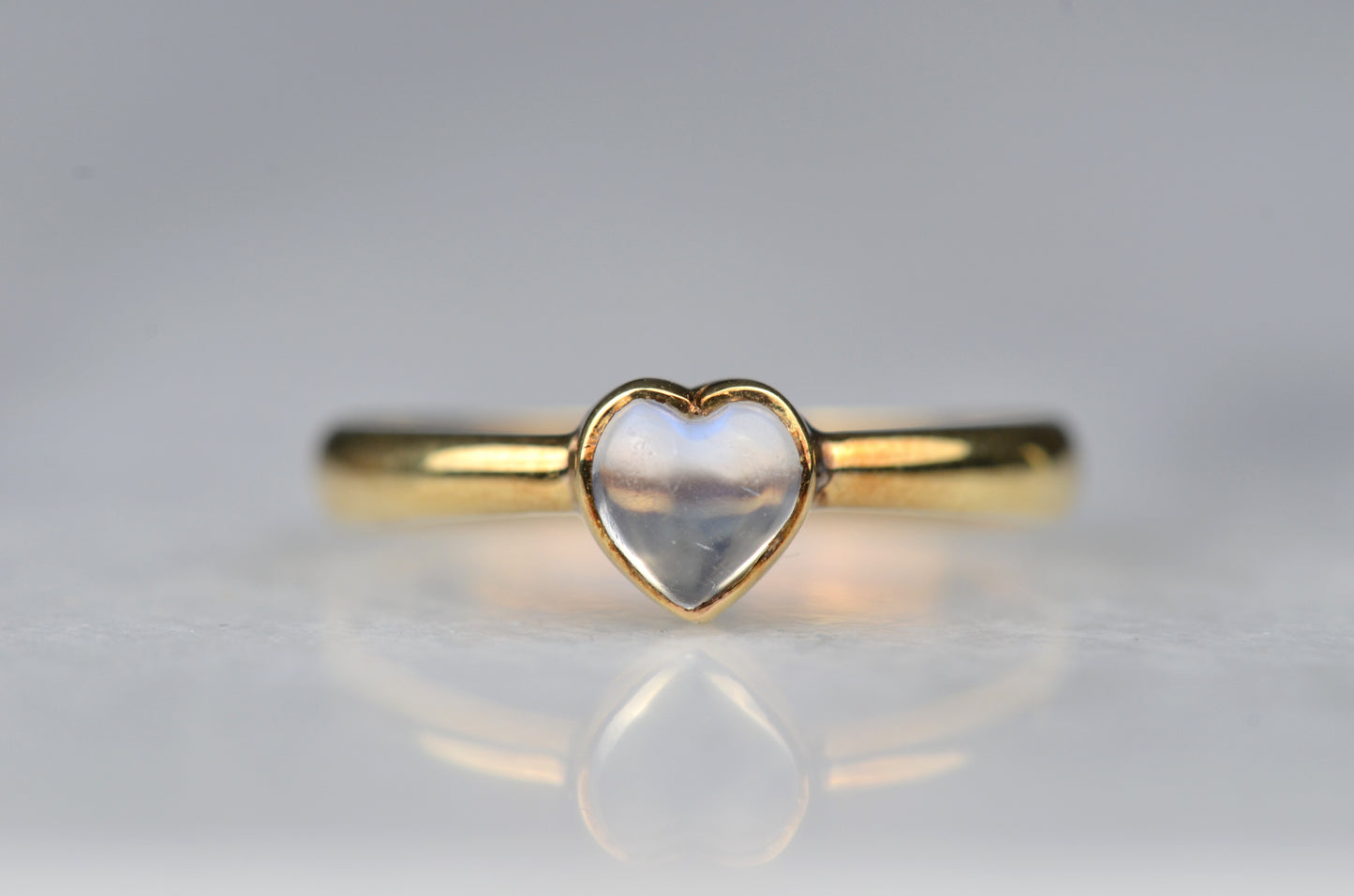 Darling Vintage Moonstone Heart Ring