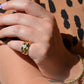 Luscious Old Cut Statement Pinky Ring