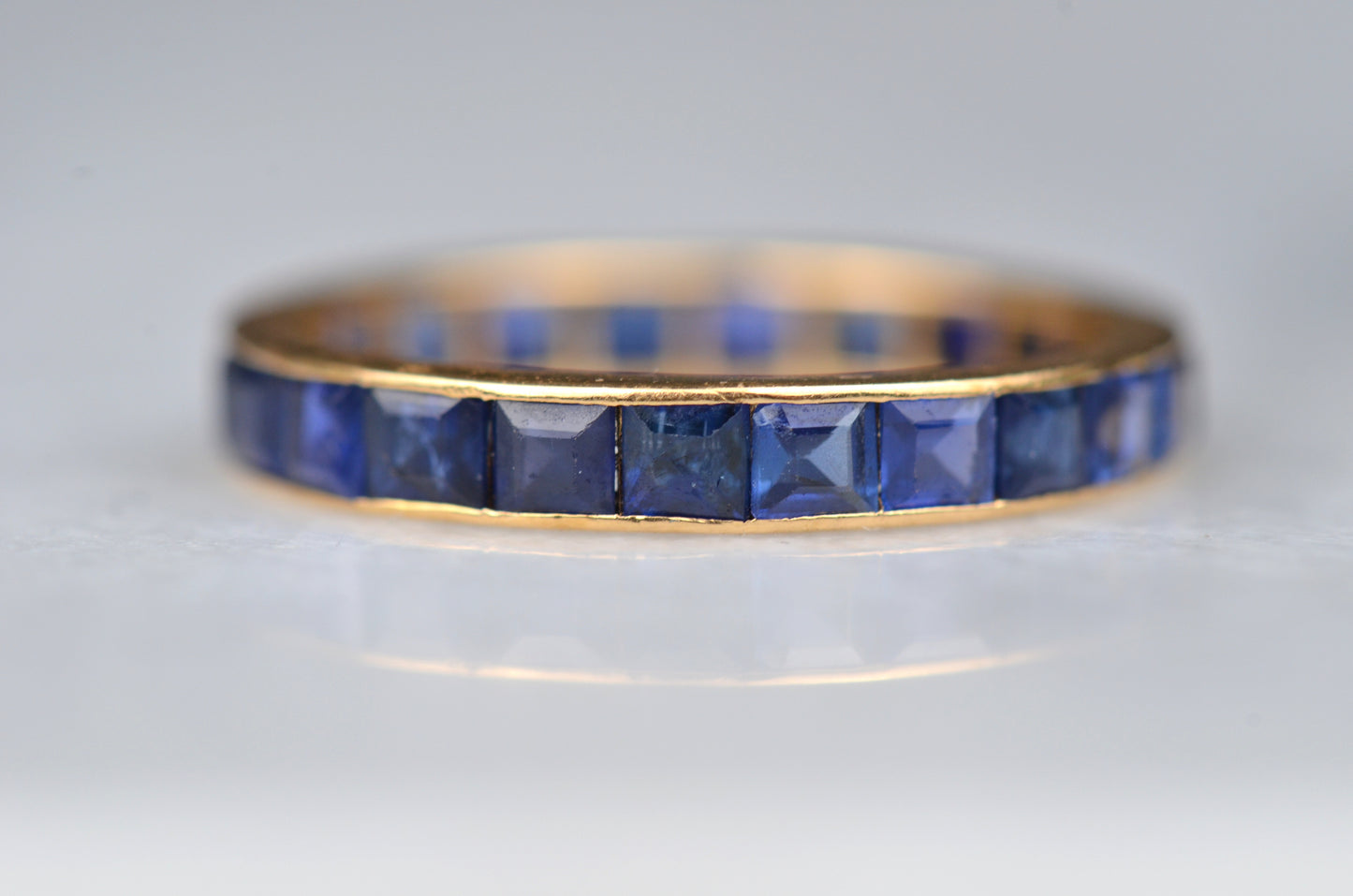 Rich Vintage Sapphire Eternity Ring