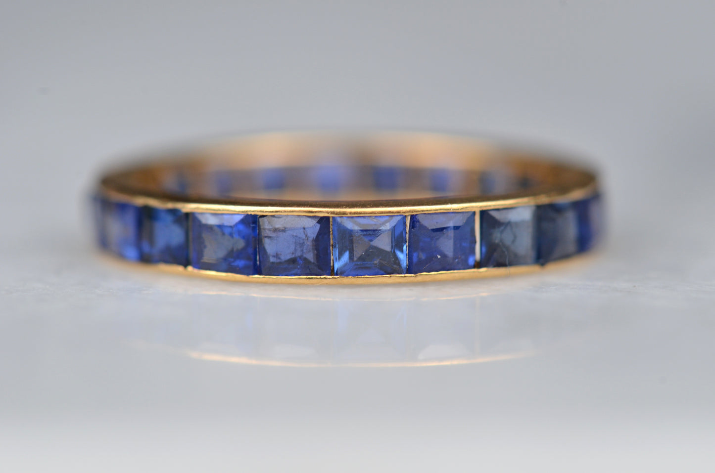 Rich Vintage Sapphire Eternity Ring