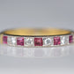 Antique-Inspired Vintage Ruby and Diamond Band