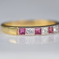 Antique-Inspired Vintage Ruby and Diamond Band