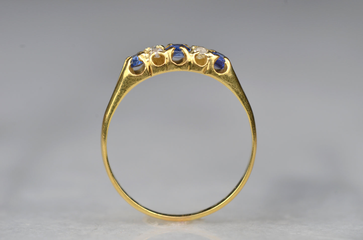Essential Antique Sapphire and Diamond Ring