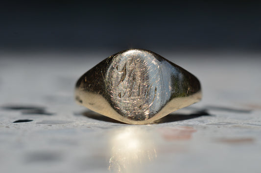 Super Smooth Vintage Signet Ring