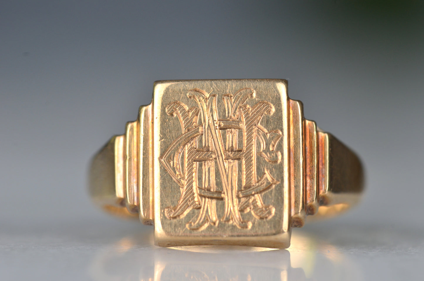 Bold Midcentury Monogram Signet