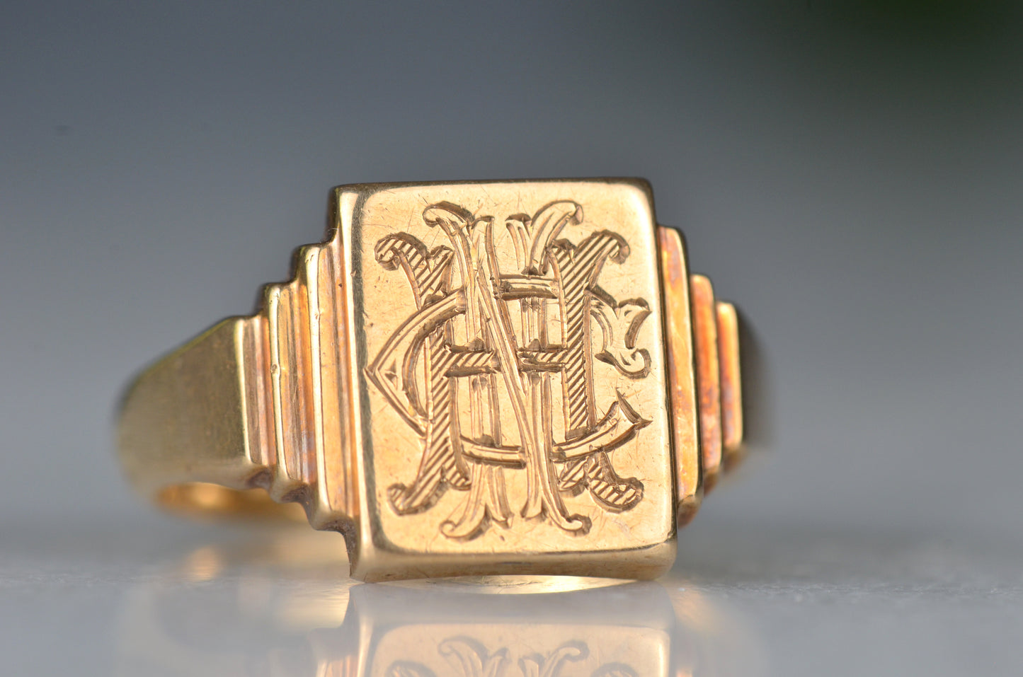 Bold Midcentury Monogram Signet