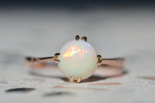 Minimalist Vintage Opal Ring