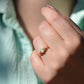 Petite Vintage Opal and Diamond Ring
