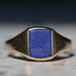 Vivid Sentimental Memorial Lapis Signet