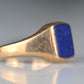 Vivid Sentimental Memorial Lapis Signet