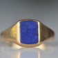 Vivid Sentimental Memorial Lapis Signet
