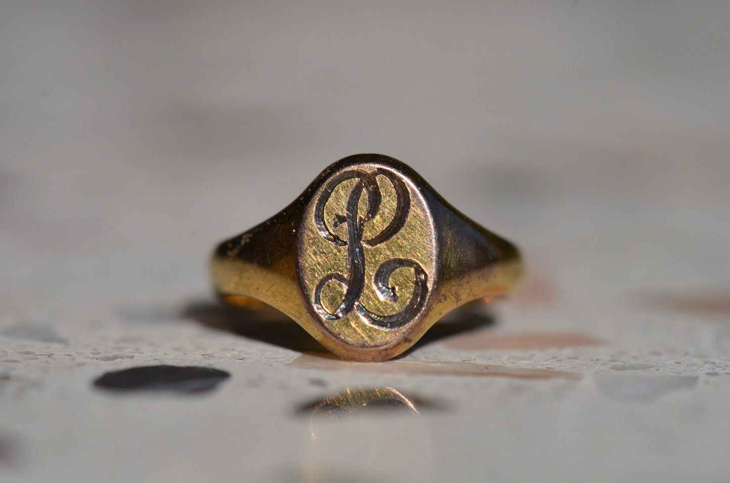 Teensy Antique Baby Ring L