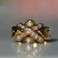Sparkling Vintage Diamond Puzzle Ring