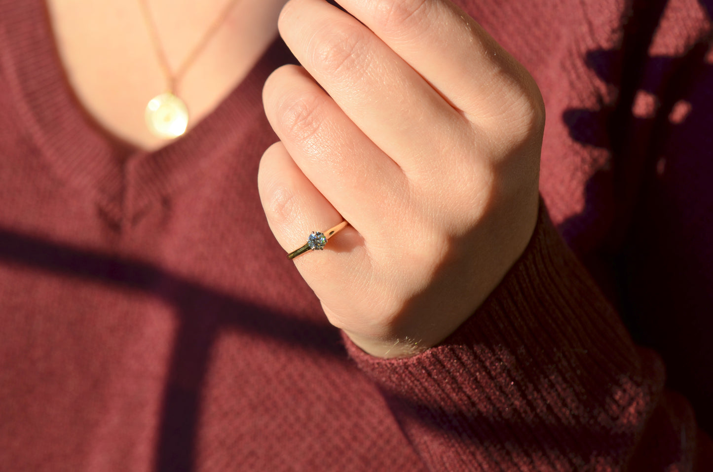Superb Minimalist Retro Diamond Ring