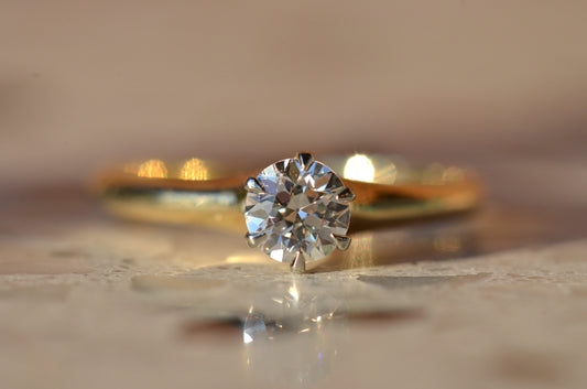 Superb Minimalist Retro Diamond Ring