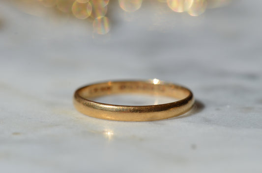 Slim Vintage 22k Band 1951 7 1/8
