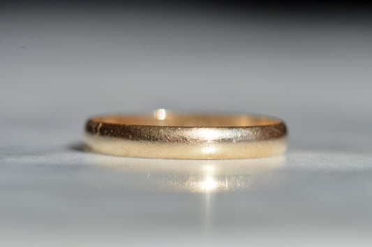 Bright Minimal Band Ring