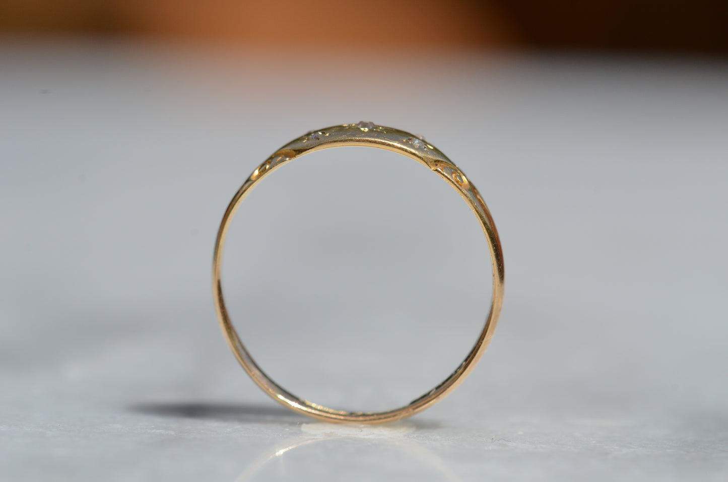 Dainty Scattered Starburst Ring