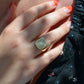 Scintillating Rays Vintage Signet Ring