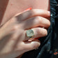 Scintillating Rays Vintage Signet Ring