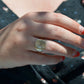 Scintillating Rays Vintage Signet Ring