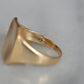 Scintillating Rays Vintage Signet Ring
