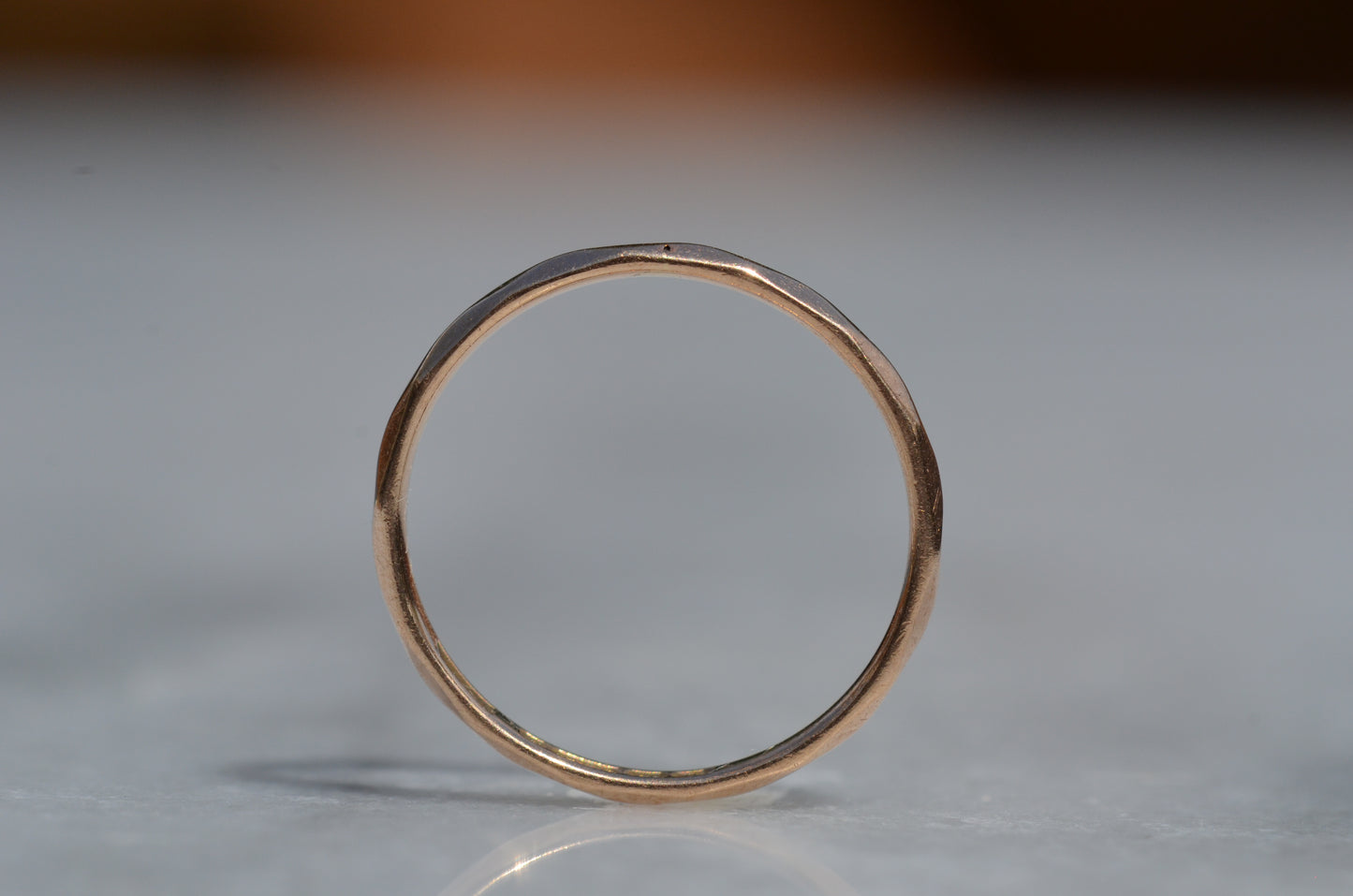 Rosy Vintage Faceted Band