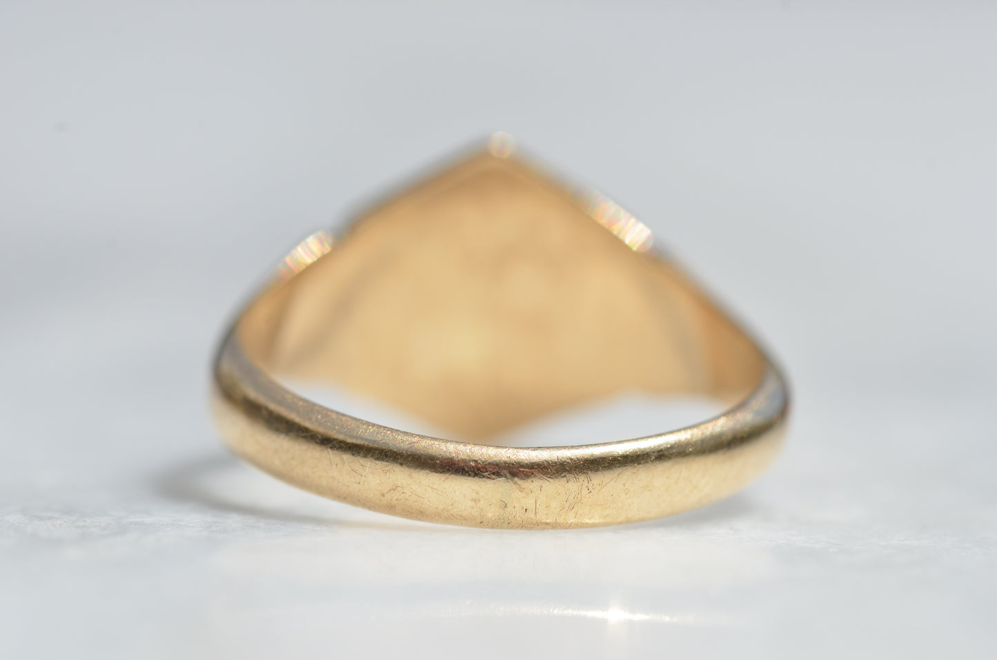 Gorgeous Vintage Hexagon Signet Ring