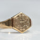 Gorgeous Vintage Hexagon Signet Ring