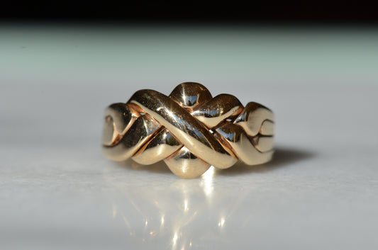 Vintage Soldered Puzzle Ring