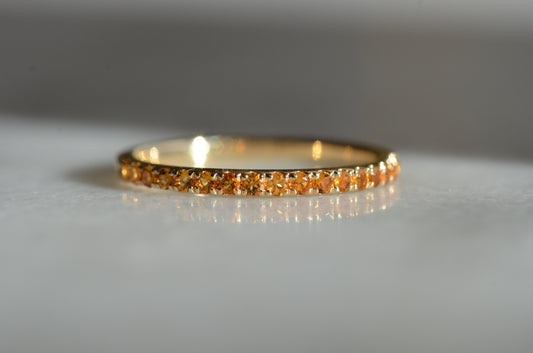 Warm Estate Citrine Stacker