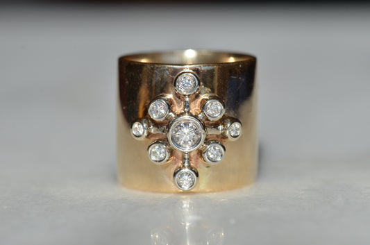 Arresting Midcentury Atomic Starburst Cigar Band