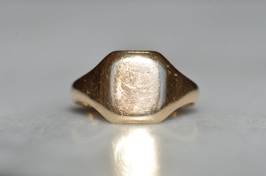 Classic Blank Vintage Signet Ring