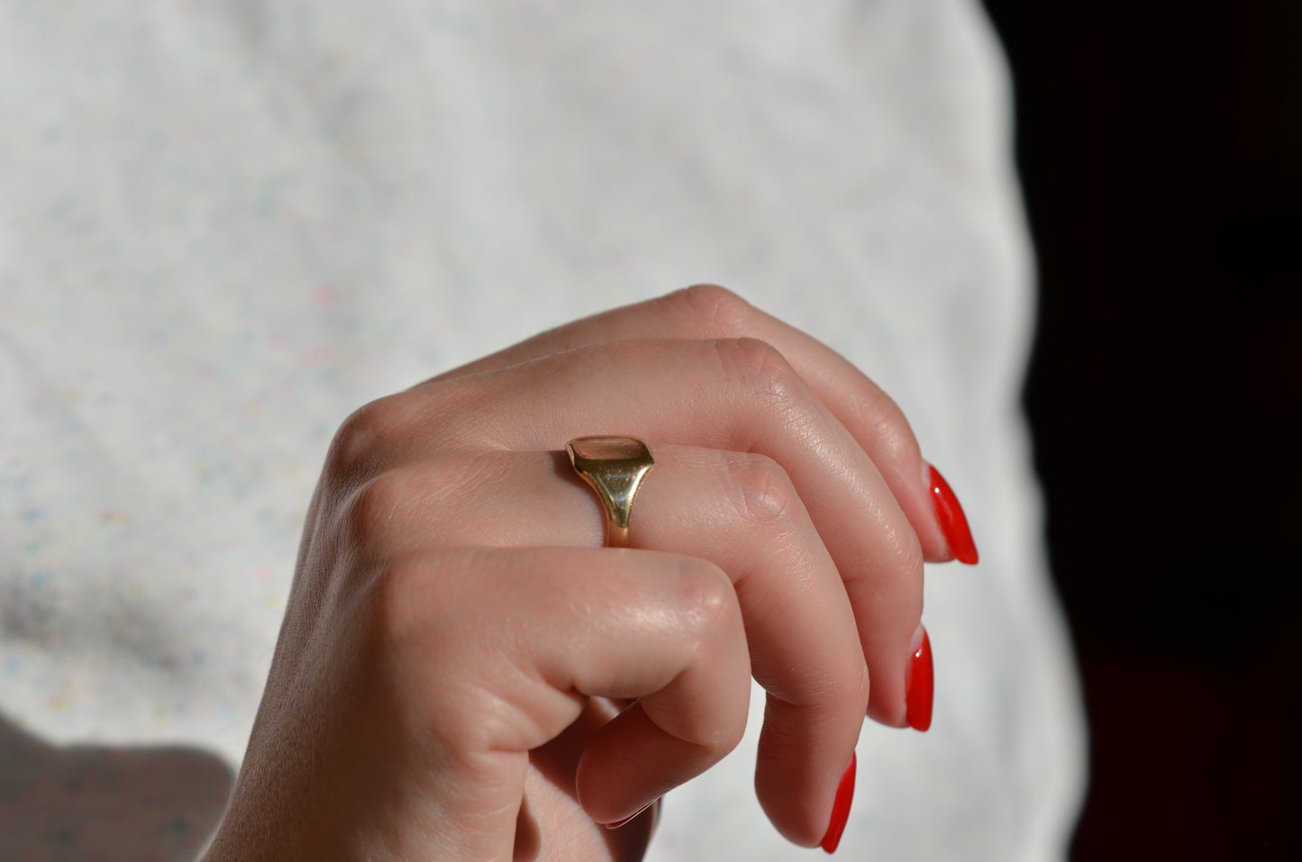 Classic Blank Vintage Signet Ring