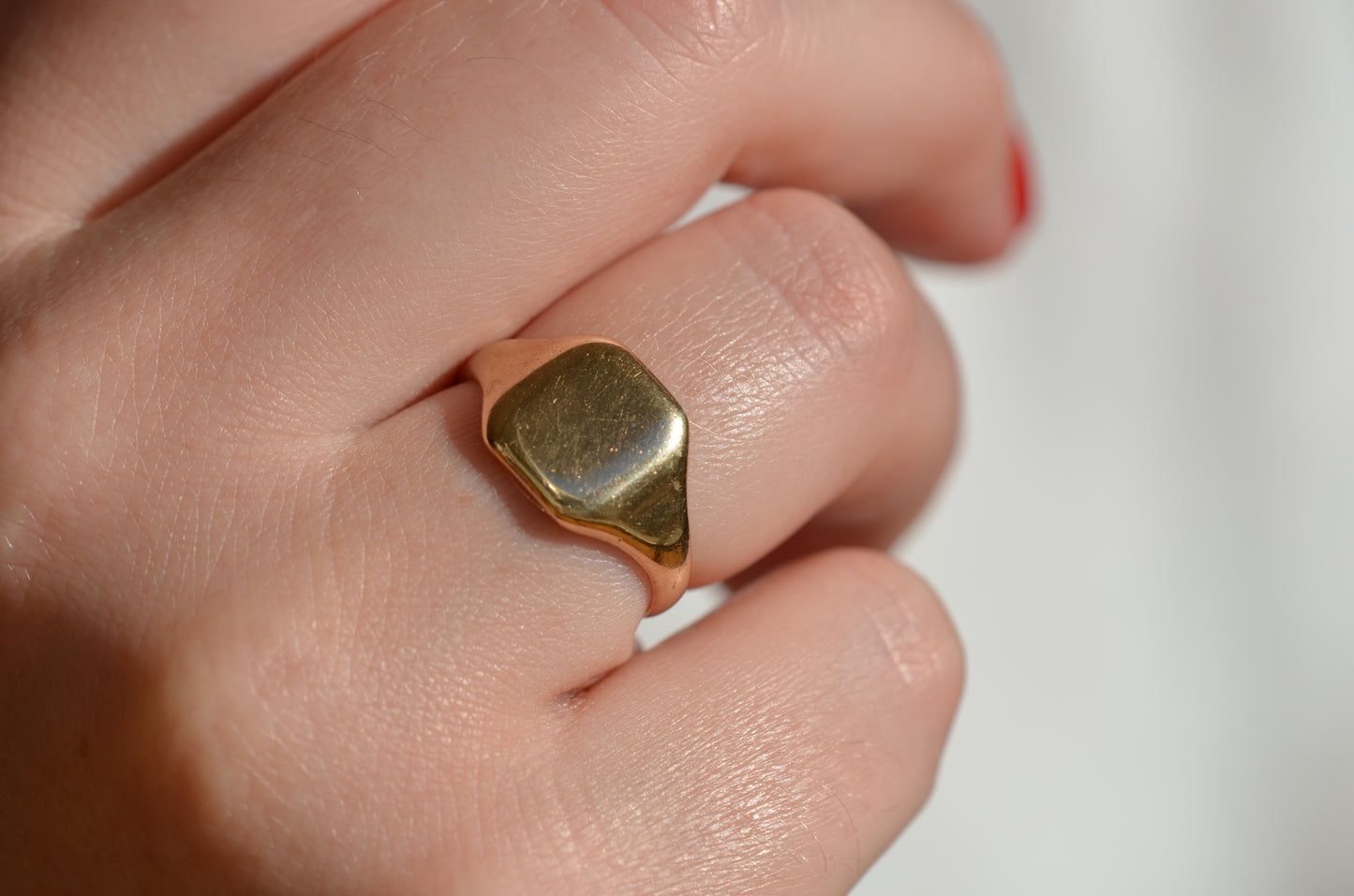 Classic Blank Vintage Signet Ring