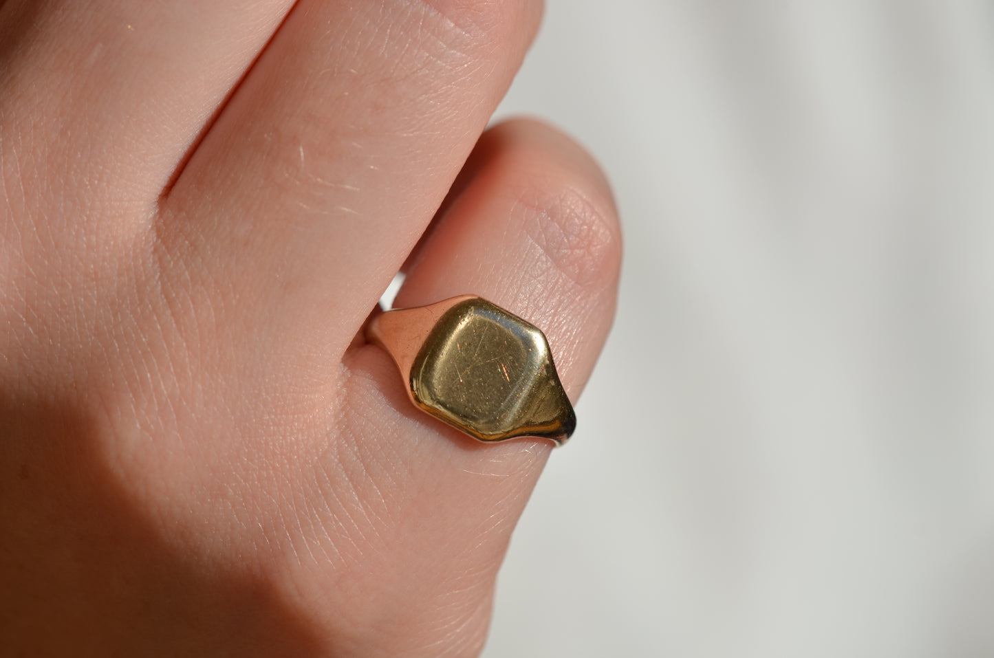 Classic Blank Vintage Signet Ring