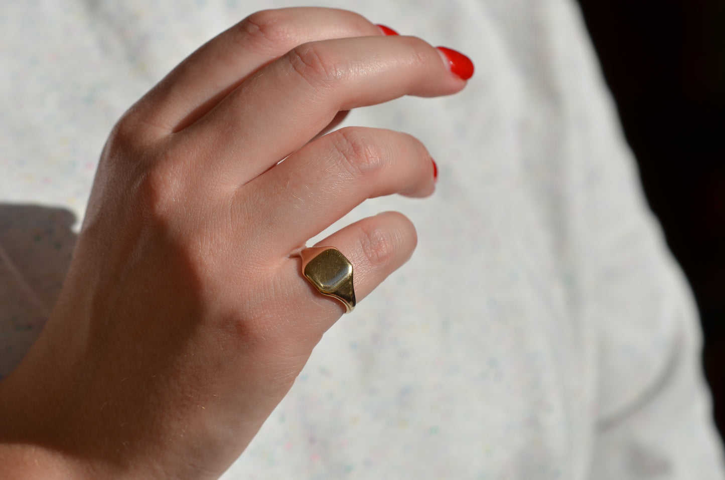Classic Blank Vintage Signet Ring